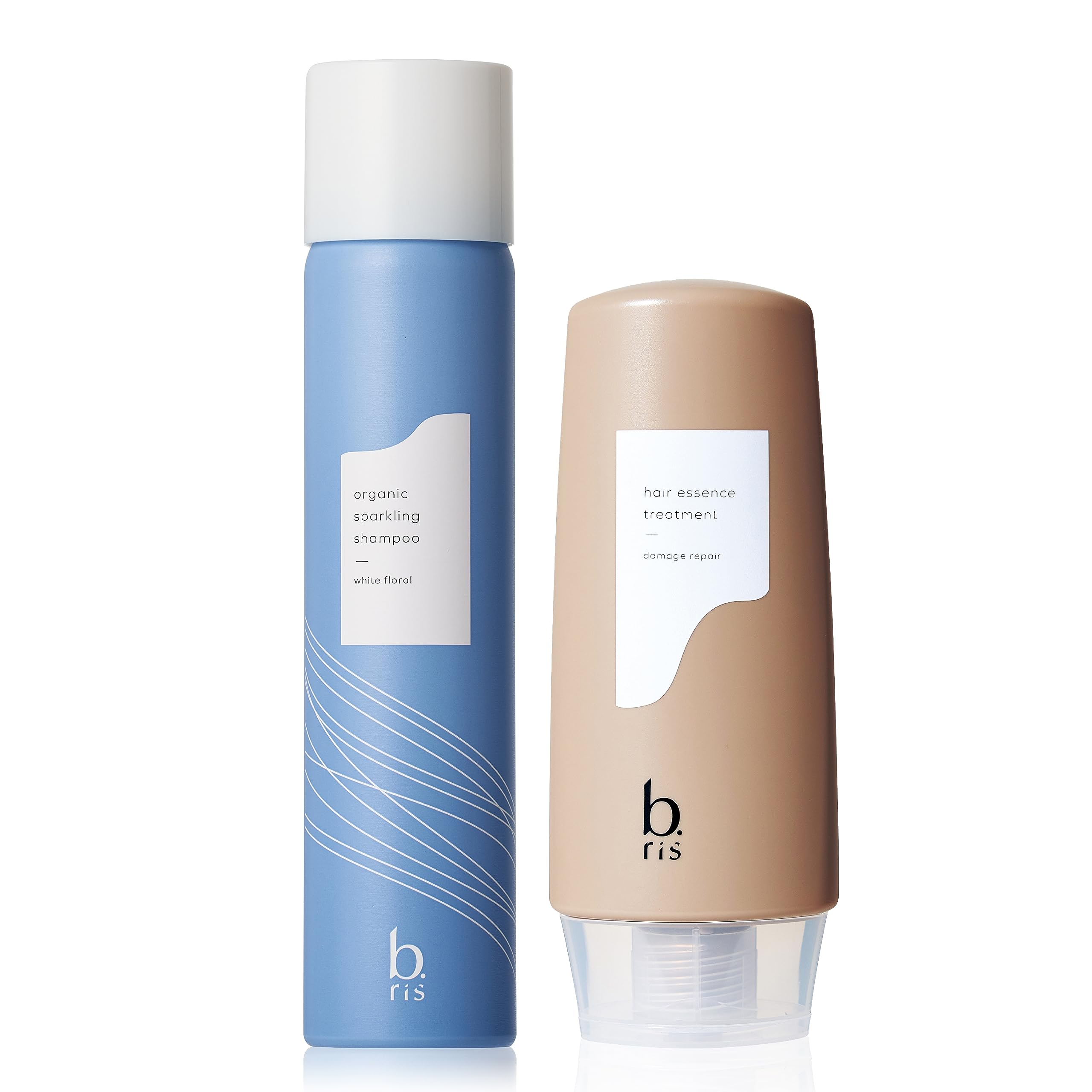 b.ris ビーリス オーガニックスパークリングシャンプー [ 炭酸 シャンプー ノンシリコン アミノ酸 ホワイトフローラルの香り オーガニック トリートメント効果 ] 炭酸シャンプー & ヘアエッセ