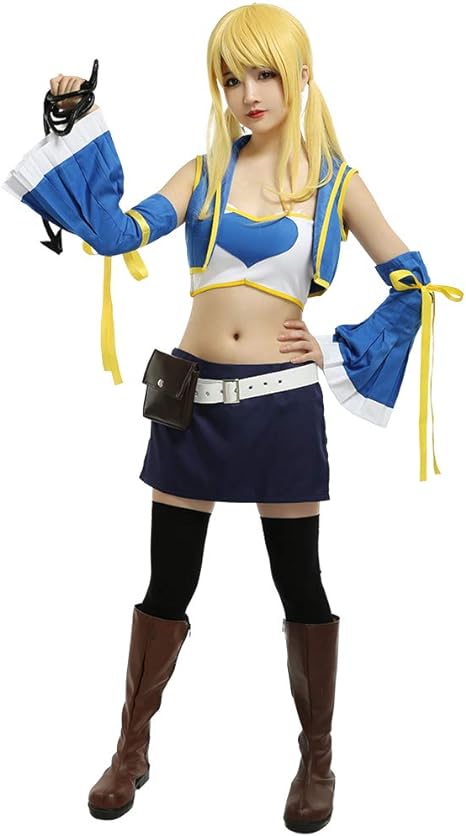 [Sky]女性のコスチュームアニメコスプレフルセットチューブトップドレスベルトウエストバッグと鞭付き