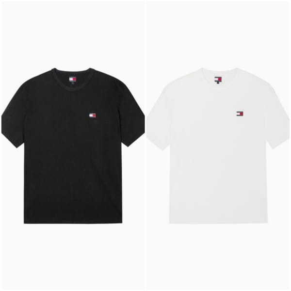 共用リラックスバッジTシャツ T32F0TTO08TMT1 TOMMY JEANS