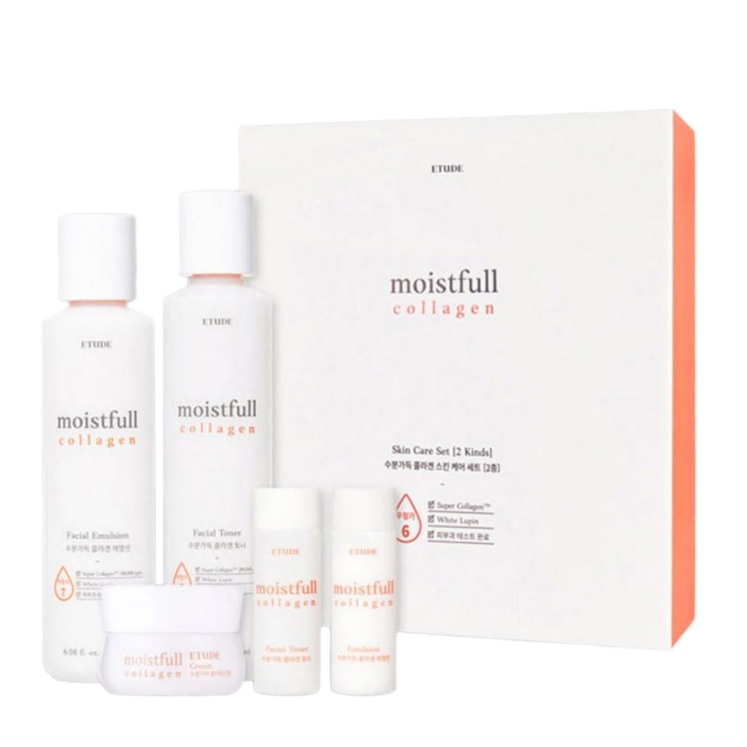 モイストフルコラーゲン スキンケアセット 200ml+180ml 高保湿クリーム 弾力ケア 低刺激処方 潤い持続 さっぱりエッセンス ハリ肌ケア 弾力アップ 速吸収処方 安心成分配