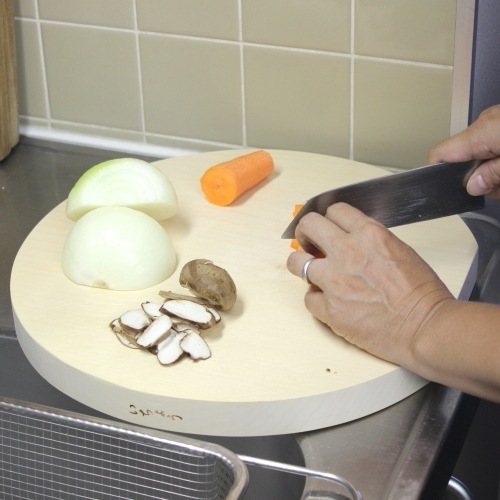 まな板 木製 丸型 銀杏 大 350mm 新井製作所 【沖縄不可】