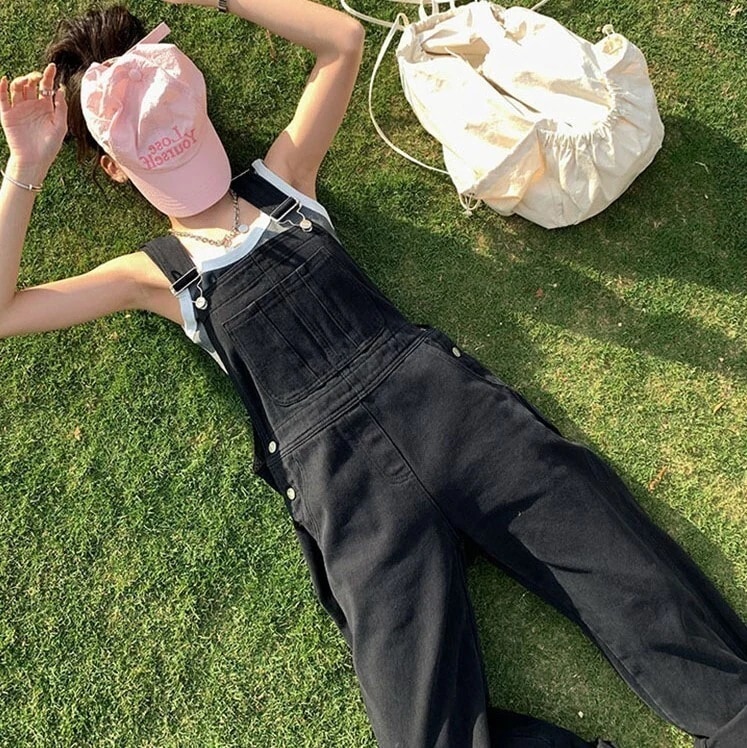 トップス ボトムス サロペット ロング丈 袖なし ストレート デニム かわいい 大人可愛い きれいめ シンプル カジュアル 大人 おしゃれ お洒落 かっこいい レトロ 大人女子 こなれ感 ラフ