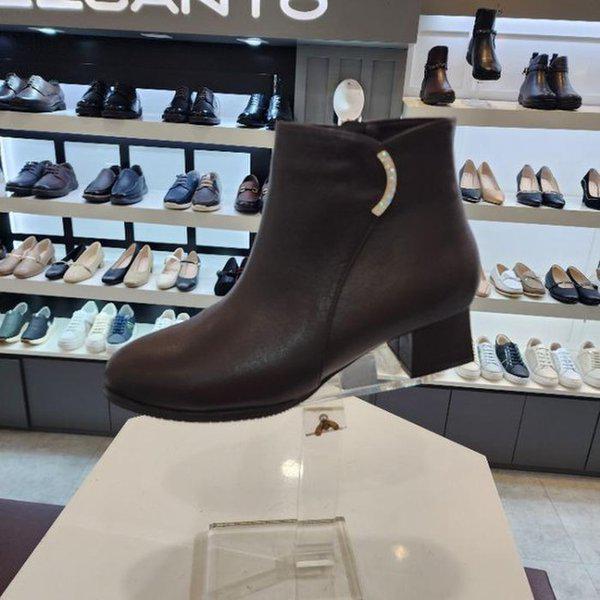 HC10 宝石装飾アングルブーツブラウン4cm LCWA62U54C85 (41388092)