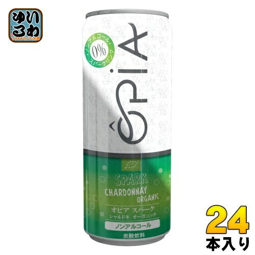 パシフィック洋行 オピア スパーク シャルドネ オーガニック ノンアルコール 250ml 缶 24本 opia ノンアルコール 炭酸飲料