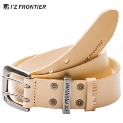アイズフロンティア タンレザーダブルピンベルト 42 ナチュラル M 110cm 90070