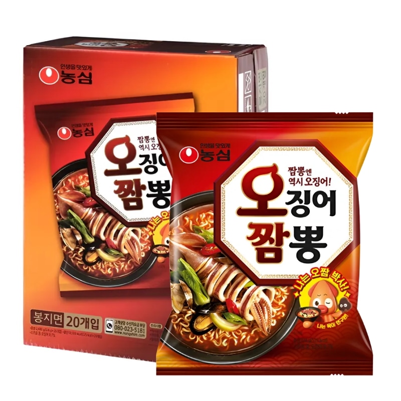 イカチャンポン 124g ×20袋 韓国 ピリ辛海鮮ラーメン