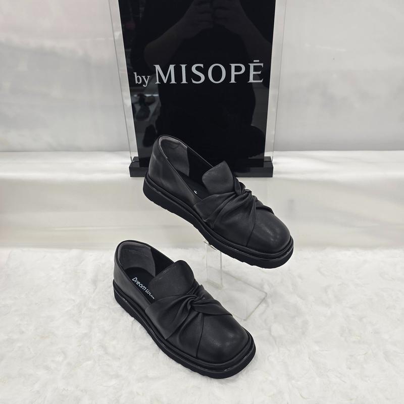 By 女性シャーリングバンドローファー 612HT439DH011 BLACK 3 JJ