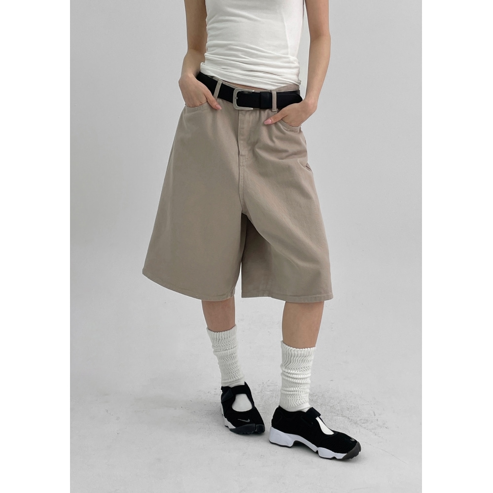 ブラックアップ コットン バミューダパンツ デムス