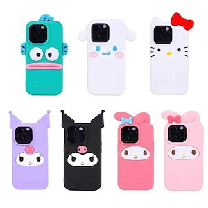 【限定SALE!!】サンリオ2025新款25 シリコン iphoneケース 14pro 14promax iphone13pro 13promaxマイメロ シナモロールキティちゃんハンギョドンちゃん