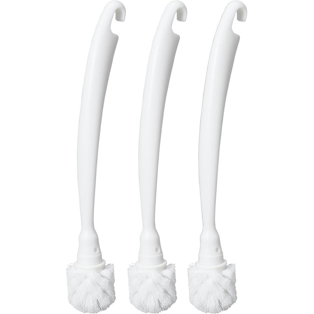（まとめ買い）コクヨ HibiFull 細部まで磨きやすい ミニ トイレブラシ用 替えブラシ 3本入り KHF-TBR101X3 [x3]