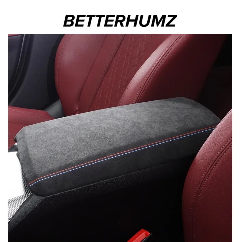 BMW G20・G23・G42・G28・i4・i3・3シリーズ・4シリーズ用 アルカンタラ アームレストボックスパネルトリムカバー ステッカー Mパフォーマンス アクセサリー 輸入品
