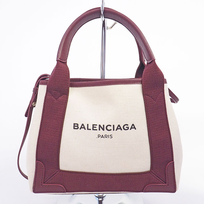 【美品】バレンシアガ ネイビーカバ XS スモールトート レディース 【ショルダーバッグ】