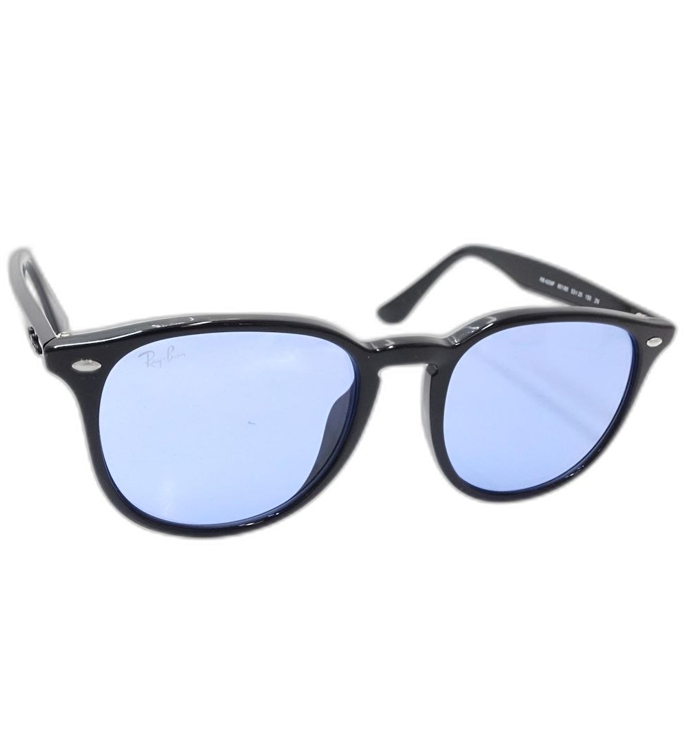 アジアフィット ウェリントン RB4259F サングラス 5320 150 2N プラスチック ブラック ブルーレンズ レディース/181751【中古】