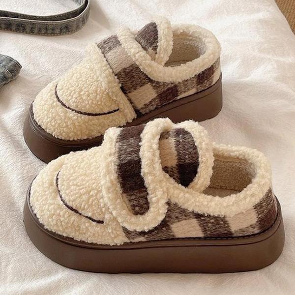 女性用ファースニーカー 暖房 冬用ファーローファー