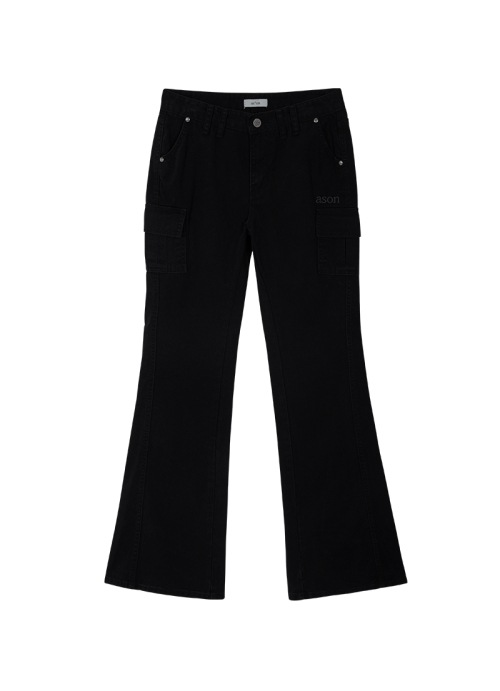 【AS"ON】 MINUTES CARGO PANTS / BLACK 正規品
