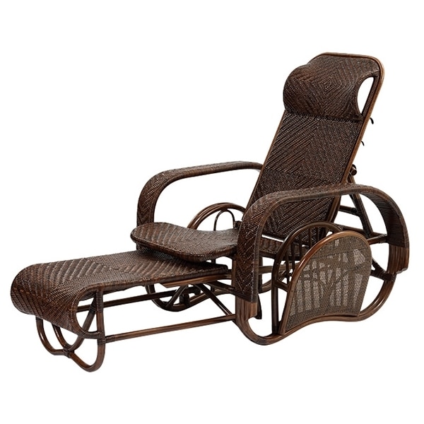 M505KA WAHOO シリーズ [ラタン手編み リクライニングチェア] メーカー直送