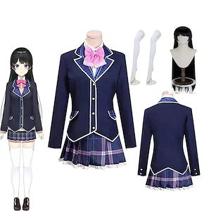 メガ割コスプレ衣装 月ノ美兎 衣装+靴下 ウィッグ追加可 つきのみと衣装 コスプレ服 可愛い コスプレ ハロウィン4442982