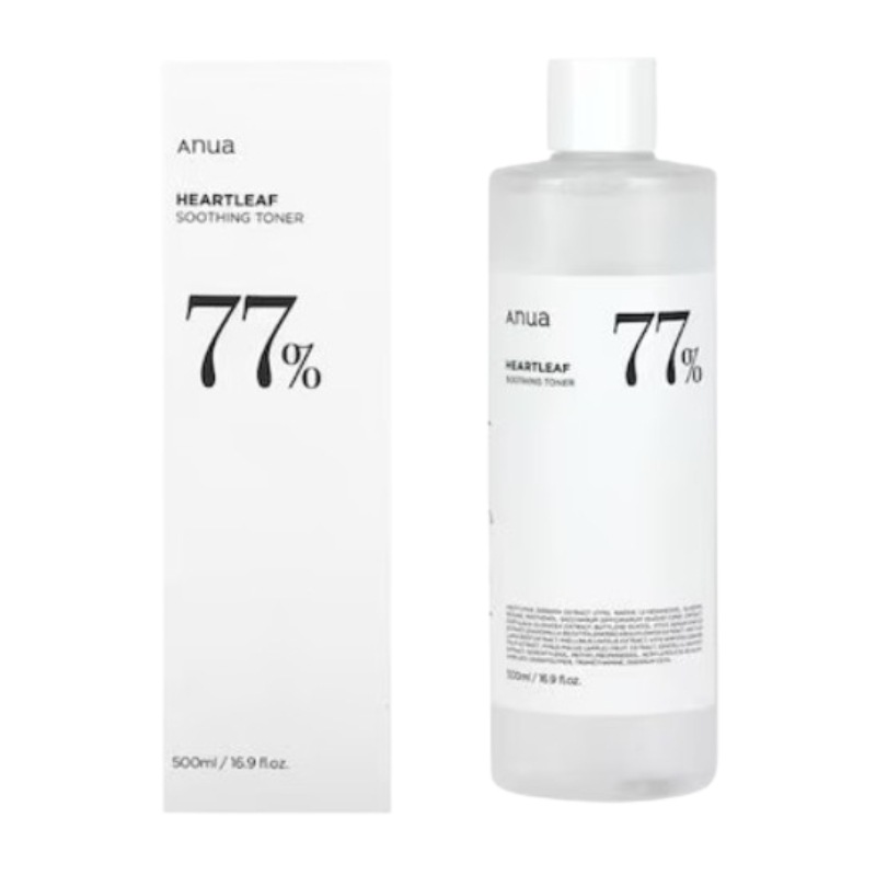 【韓国コスメ 人気 正規品】ドクダミ 77% スージングトナー 500ml 大容量 計1個(敏感肌 鎮静 スキン)