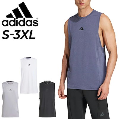 Qoo10] adidas メンズ ノースリーブシャツ M D4T