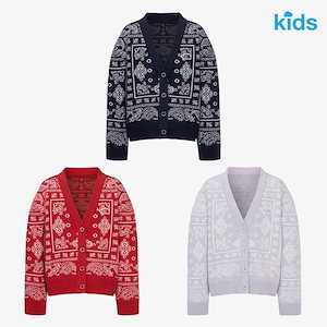 NJ5SR53 キッズペイズリーカーディガン