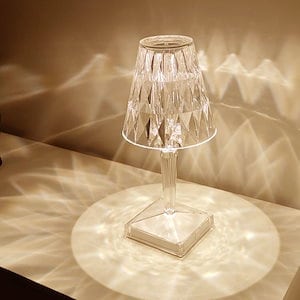 透明 デスクライト 卓上 LED クリスタル 韓国インテリア 雑貨 家具 テーブルランプ 間接照明