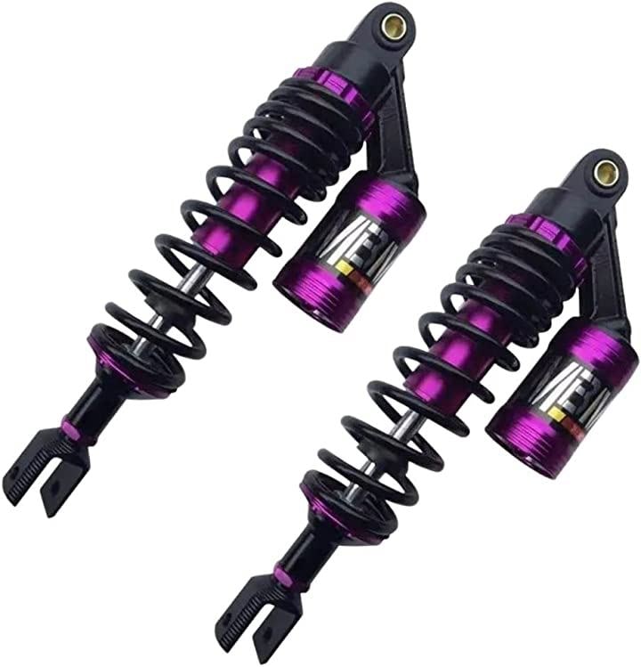 互換品 リアサスペンション シグナスX SR BW’S pcx125 ２本 セット 高性能 320mm リヤ キャビテーション 防止 タンク付き パープル(パープル)
