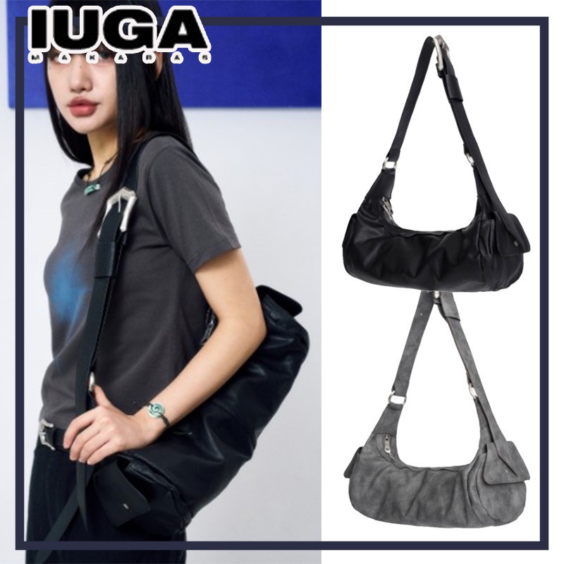 【IUGAMAKARAS】Bumpy Buckle Stone Bag