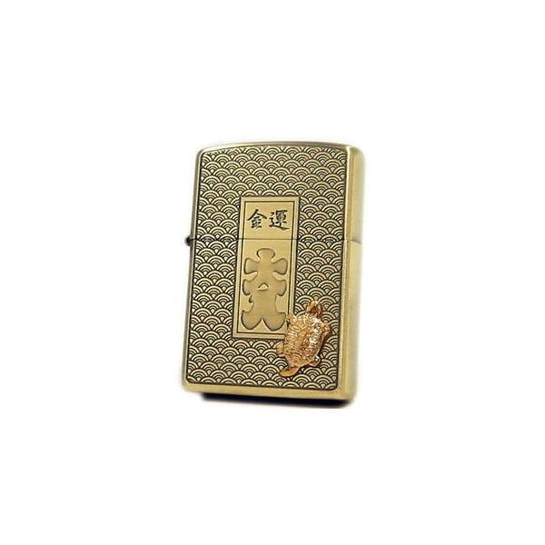版 ZIPPO#200 開運・ラッキージッポー 金運・大入（銭亀）KZ-BS