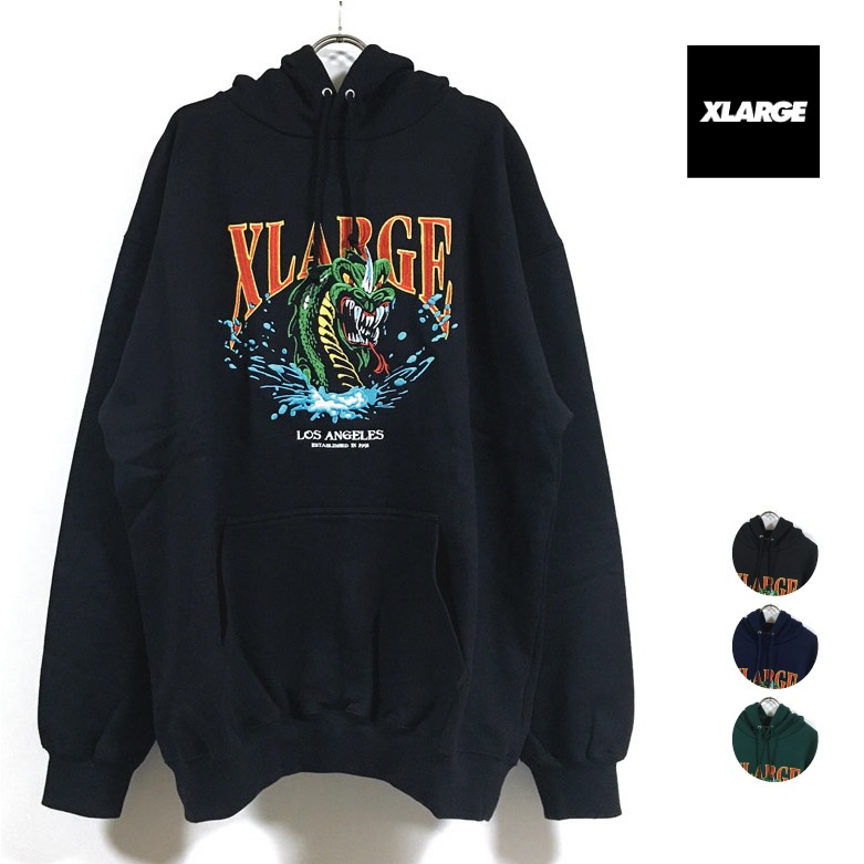 エクストララージXLARGE エクストララージ DRAGON PULLOVER HOODED SWEAT パーカー 長袖 メンズ 送料無料