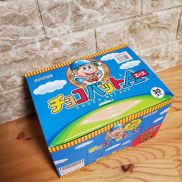 Qoo10] チョコバット エース 30本 1箱 駄菓