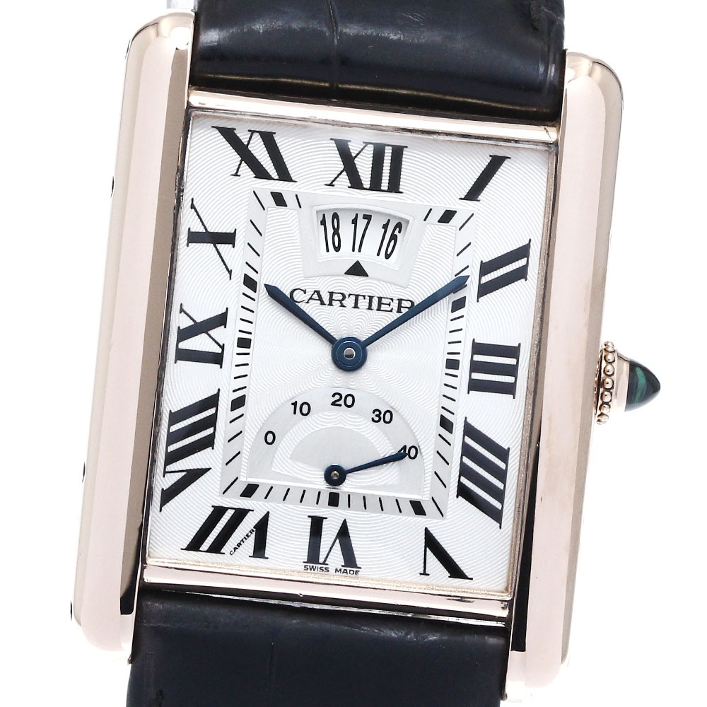 カルティエ CARTIER W1560003 タンク ルイカルティエ XL K18PG マニュアルデイト 手巻き メンズ _877892【中古】