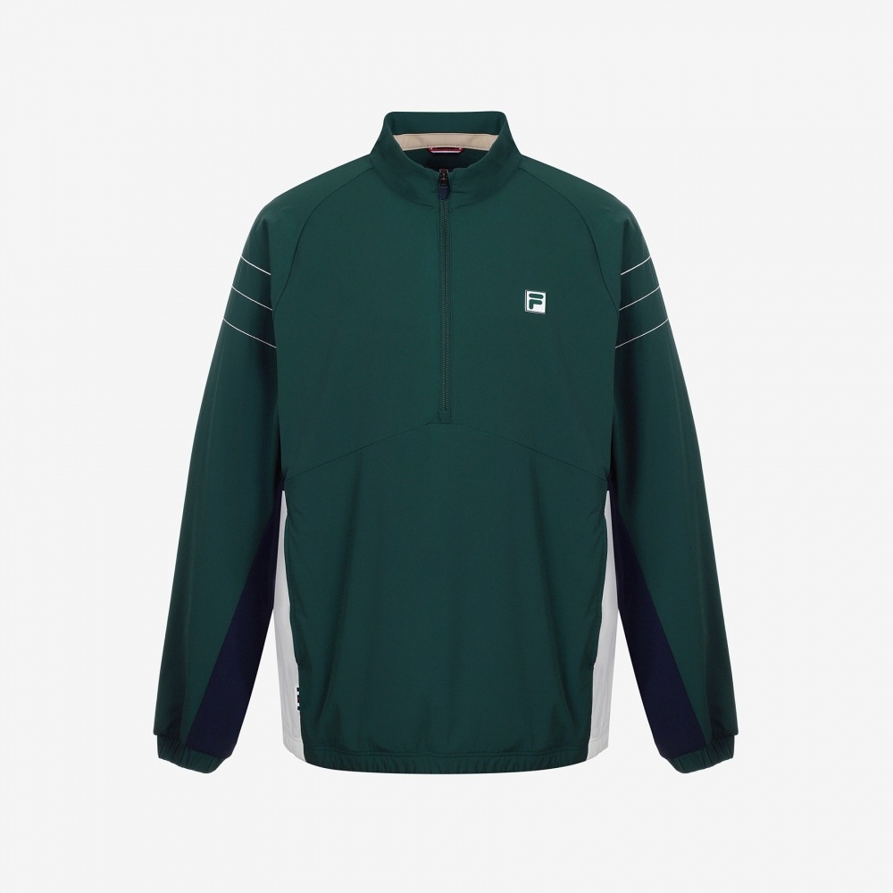 フィラテニスカラーブロックアノラック_FS2JKG3302X_DGR