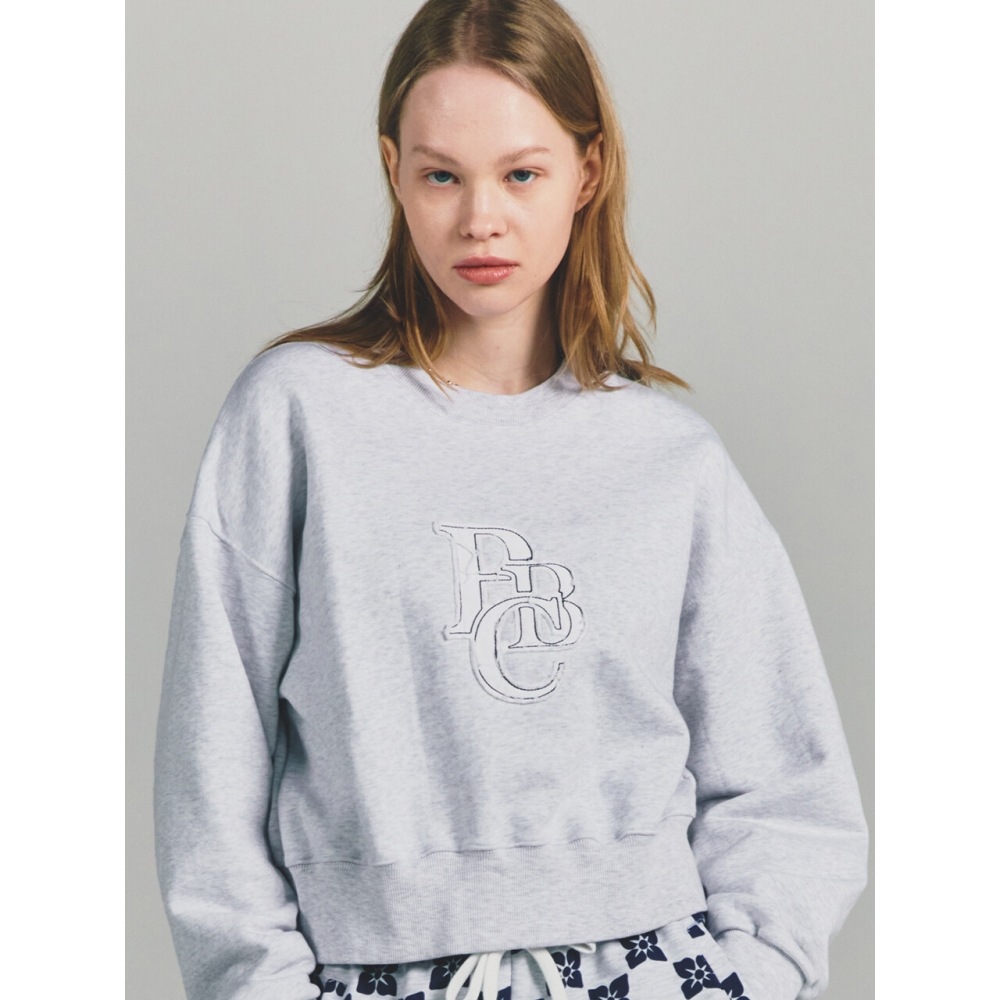 PAPERBOYクロップツイルPBCスウェットシャツ