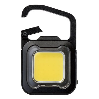 他サイト： ムサシ 充電式スーパーフラッシュライト 6W 防水仕様 ブラック COB-WL005BK 投光器 防犯 防水 IP65相当 作業灯 ミニ懐中電灯 USB Type-C充電 小型 軽量の商品画像