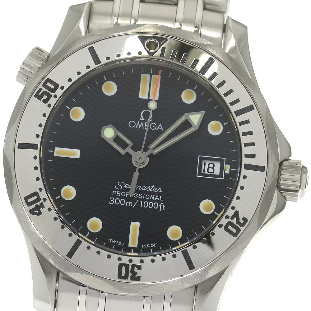 オメガ OMEGA 2562.80 シーマスター300 デイト クォーツ ボーイズ _843717【中古】