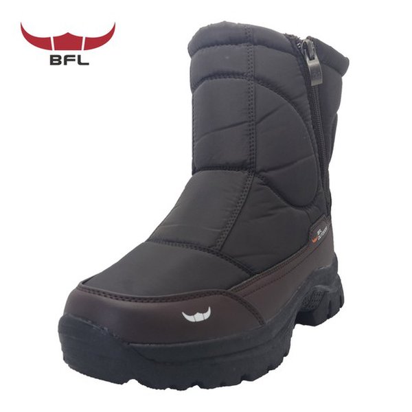 BFL防寒靴 M100 ブラウン 男性 防寒ブーツ 裏起毛 靴
