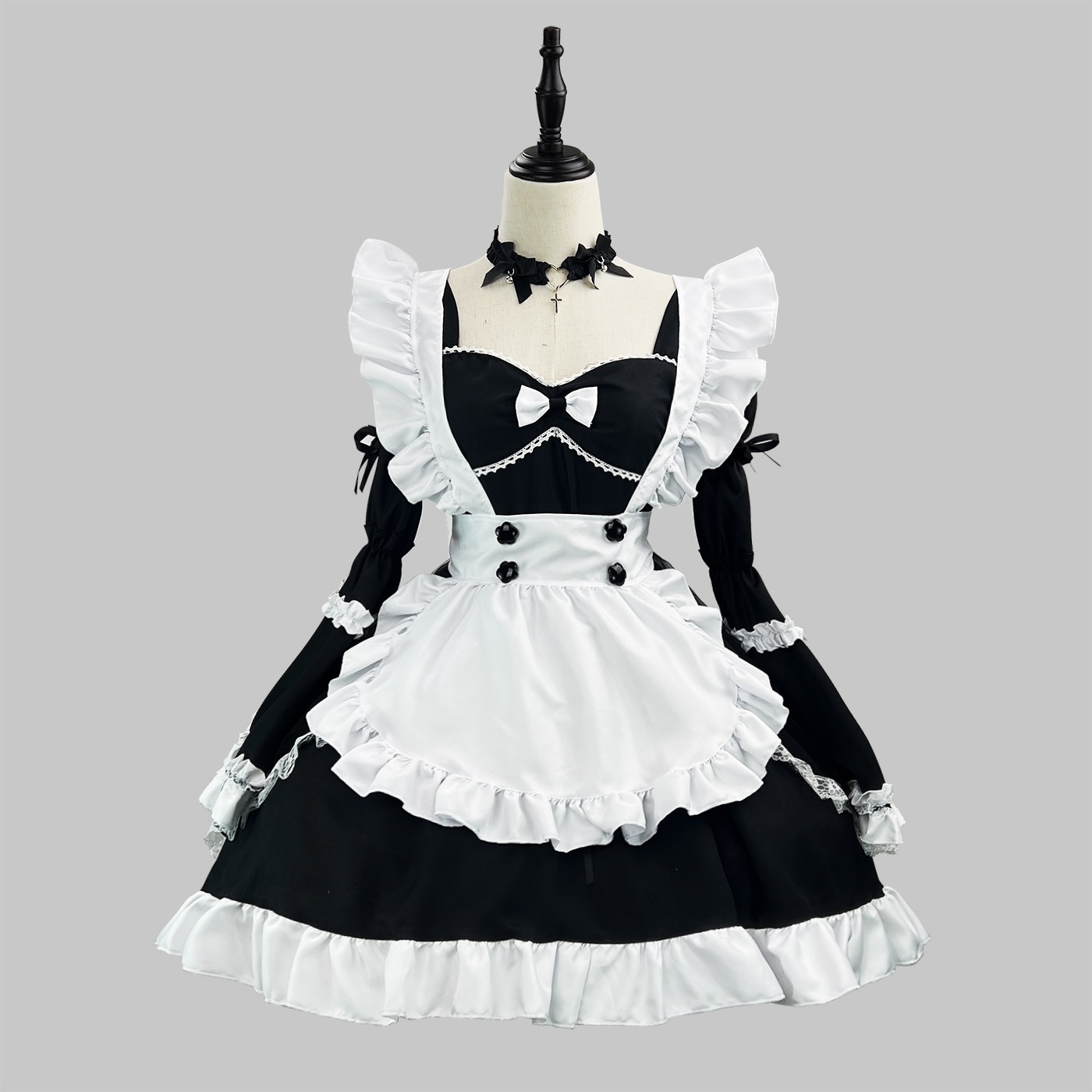 ロリータ萌え系メイド服 宅舞衣装 大きいサイズ対応 イベントコス
