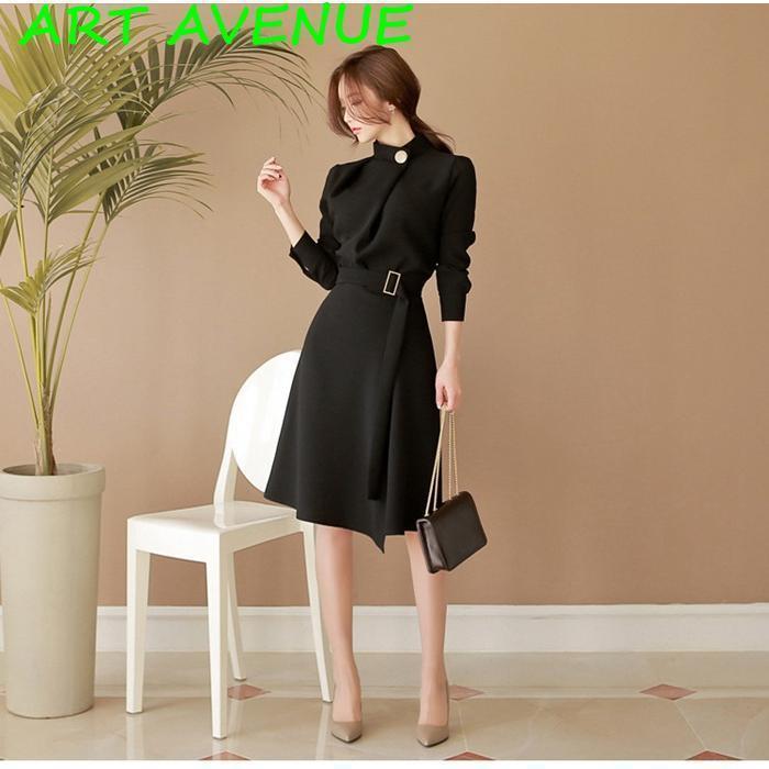 ワンピース フレアワンピース 長袖 Aライン 通勤 オフィス パーティードレス 上品 デート 女子会 入学式 卒業式 入園式 卒園式