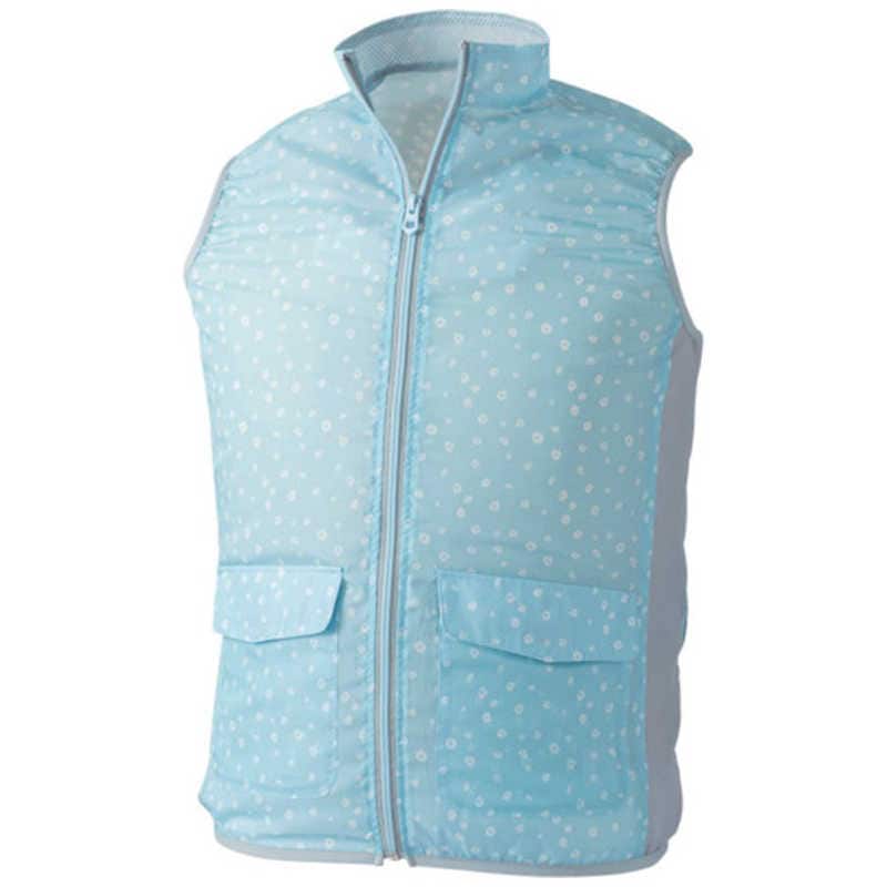 CUC　WZ・レディース ベスト ブルーxグレー M　1872829M