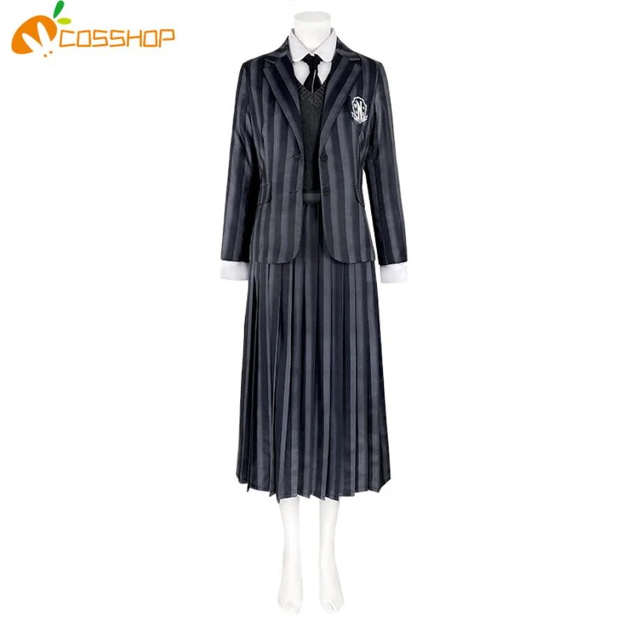 アダムス・ファミリー The Addams Family ウェンズデー・アダムス Wednesday Addams 黒い ワンピース コスプレ衣装 イベント 演出服 二次会 cosplay イベント