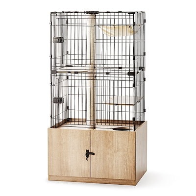 他サイト： 隠れ家キャットランドケージ PKC-800 マットブラウン メーカー直送の商品画像