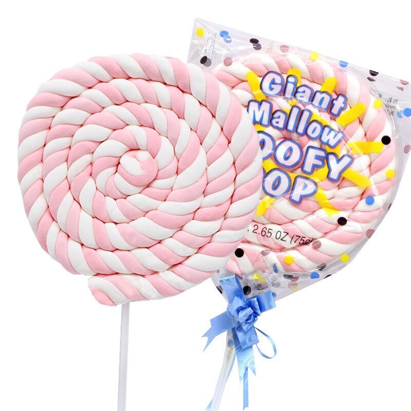 pcs75gマシュマロビッグロールフラワーコットンロリポップバレンタインデーギフトスナックキャンディーマザーアンドベイビーショップ