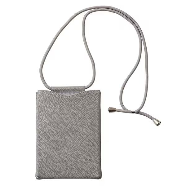 （まとめ買い）モチハコビ リサイクルフェイクレザー スマホショルダーポーチ グレー UTL051 [x3] 6,490円