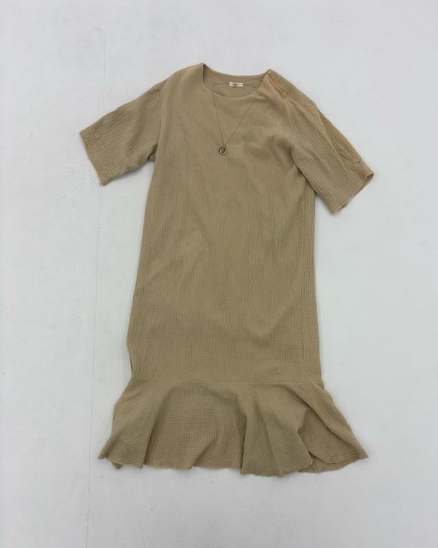 三重ガーゼコットンワンピース