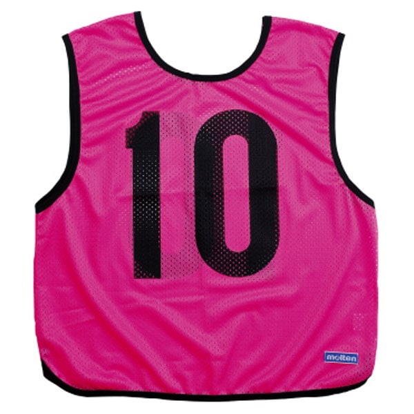 モルテン molten ゲームベスト蛍光ピンク 10 枚組み 1 ～ 10 GB0113PK