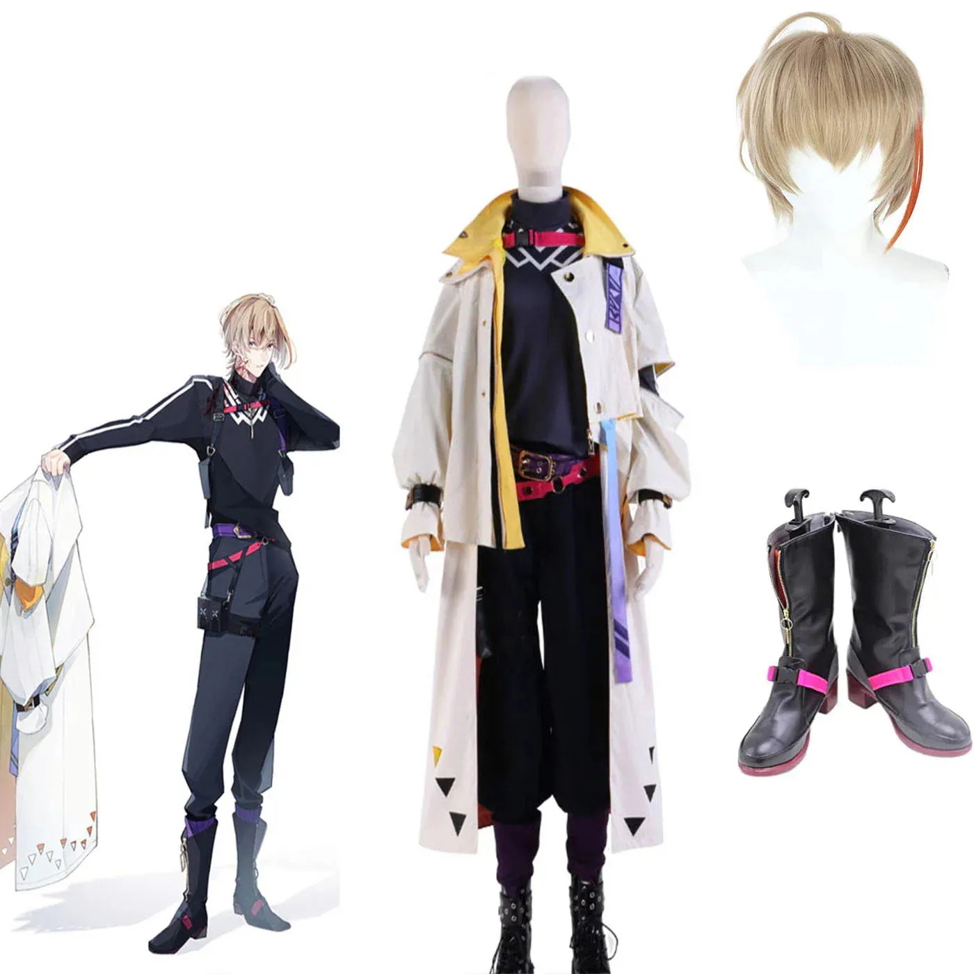 バーチャル YouTuber VTuber にじさんじ 風楽奏斗 ふうらかなと コスプレ衣装 新衣装 コスプレ 衣装 ウィッグ 靴 ハロウィン 仮装 ステージ服 変装 コスチューム お祭り