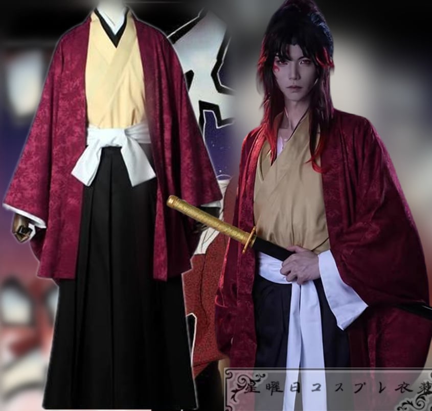 日の呼吸の剣士 繼国縁壱 コスプレ衣装 コスチューム