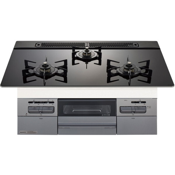 N3WV6RWAP1SIEC-13A Mikke (ミッケ) ビルトインガスコンロ (都市ガス用・3口・両側強火タイプ・幅60cm)