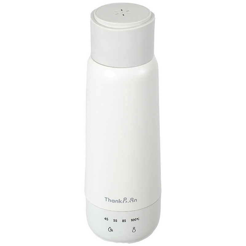 サンコー　電気で沸かせて保温「ボトルケトル」ホワイト ThankPan(サンクパン)　KGBD25HWH