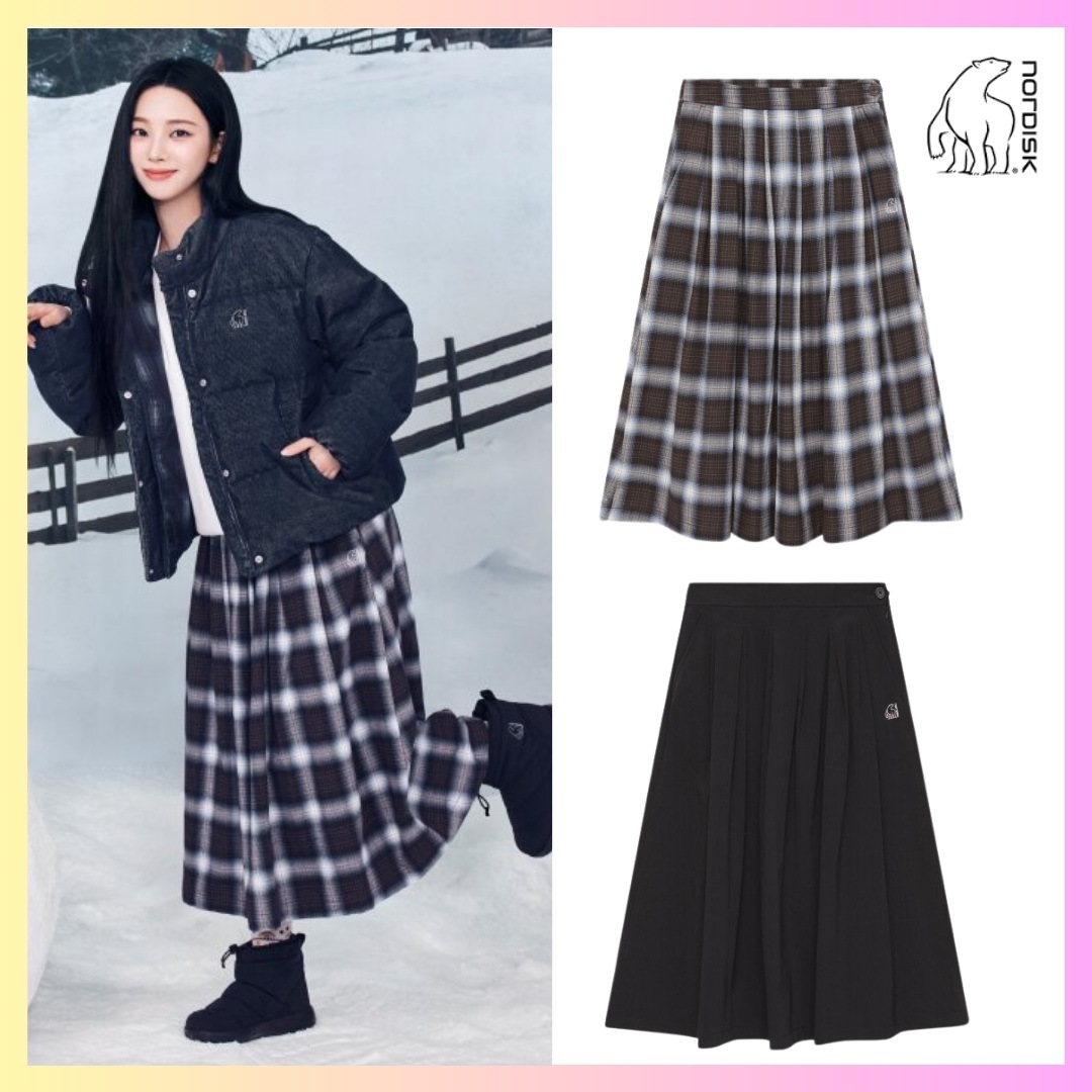 [Aespa カリナ 着用] イーデンスカート (2カラー) + FREE OMAKE ロングスカート 大人カジュアル スカート 韓国ファッション スカート